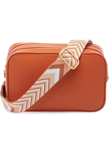 Turuncu Deri Kadın El Çantası - S25Y1BC80361-J35