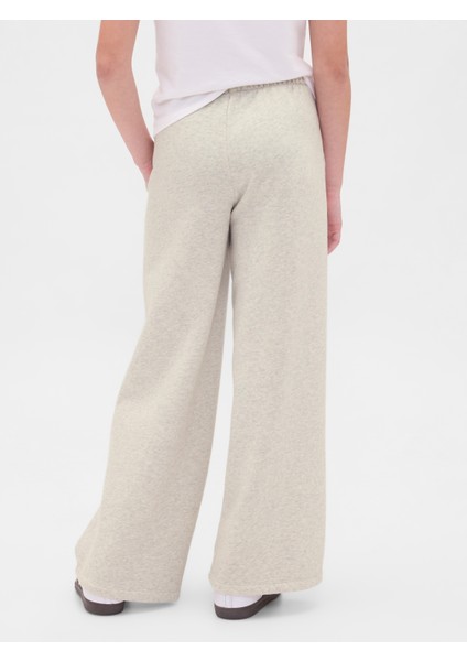 Kız Çocuk Açık Gri Vintage Soft Baggy Eşofman Altı modelleri