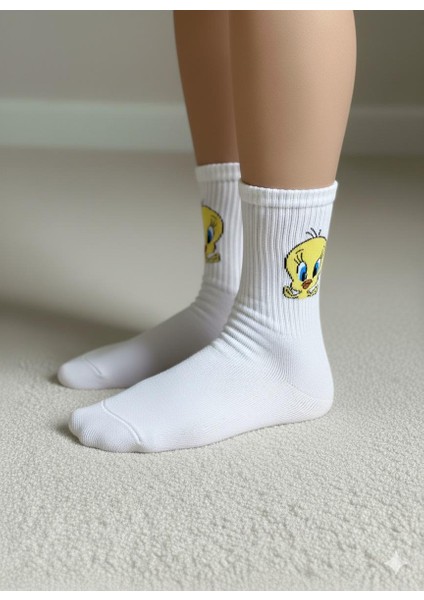 Kolej Çorap Unisex Desenli 2,li Paket