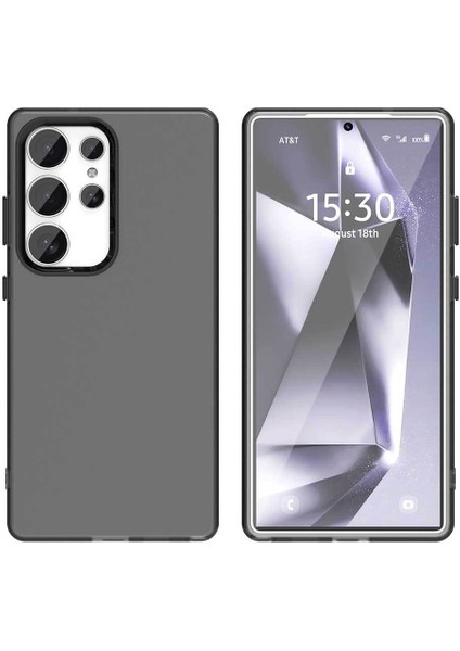 Samsung Galaxy S25 Ultra Uyumlu Kılıf Sararmaz Leke Tutmaz Buzlu Mat Renkli Soft Transparan Silikon Kapak