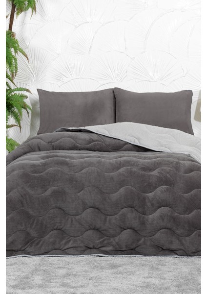 Victor Comfort Uyku Seti Tek Kişilik Wellsoft 2 Parça (155X215 Cm) Antrasit