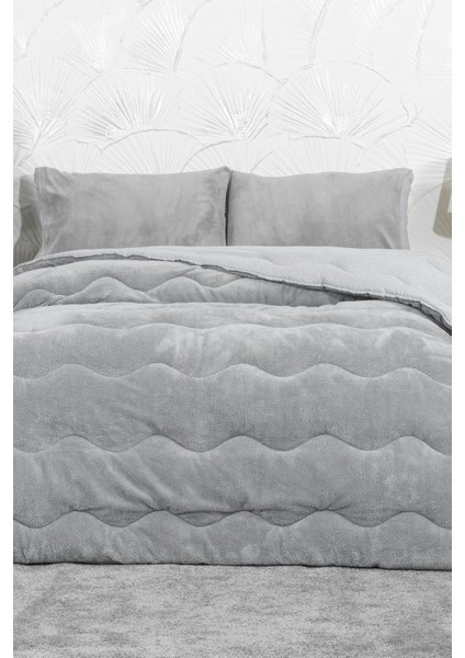 Victor Comfort Uyku Seti Çift Kişilik Wellsoft 3 Parça (195X215 Cm) Gri