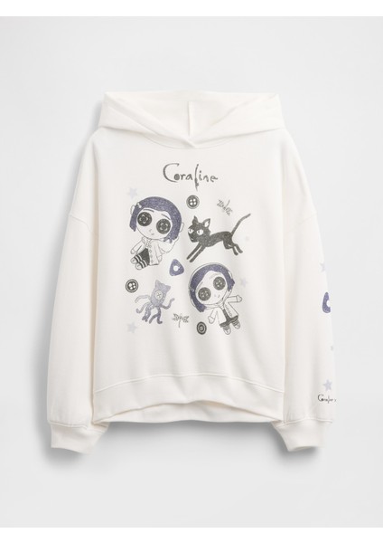 Kız Çocuk Beyaz Vintagesoft Grafik Sweatshirt indirimleri