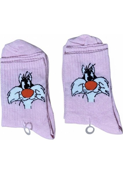 Kolej Çorap Unisex Desenli 2,li Paket