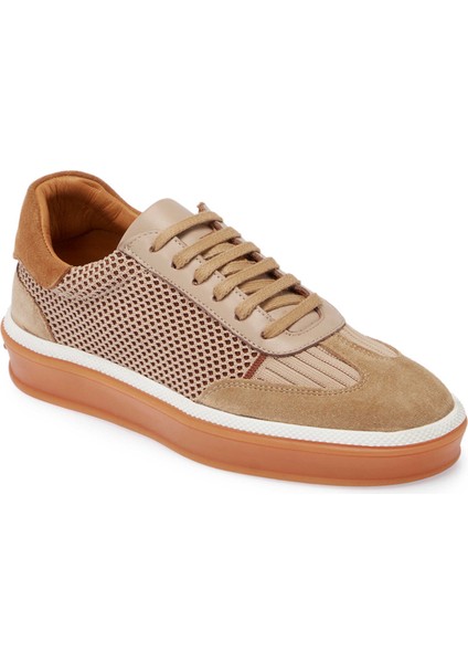 Bej Deri-Tekstil Kadın Sneaker - K25I1AY68120-B79