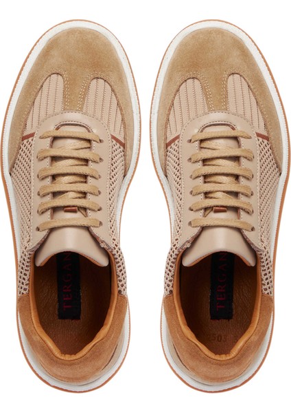 Bej Deri-Tekstil Kadın Sneaker - K25I1AY68120-B79