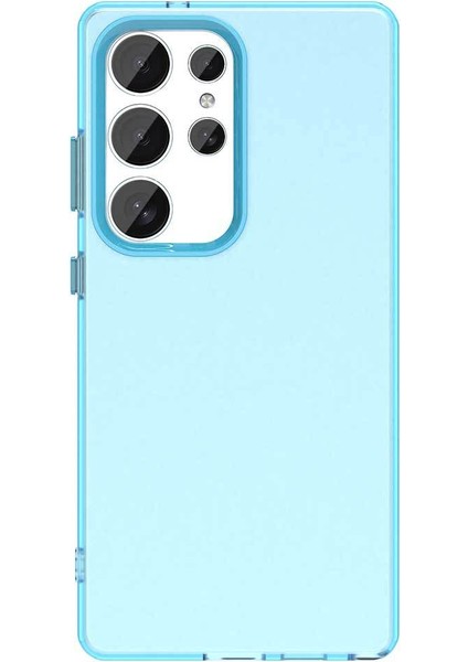 Samsung Galaxy S25 Ultra Uyumlu Kılıf Sararmaz Leke Tutmaz Buzlu Mat Renkli Soft Transparan Silikon Kapak