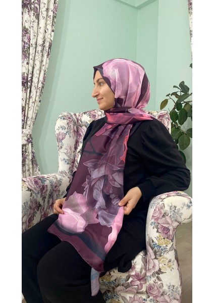 Gül Desenli Naturel Şal fiyatları