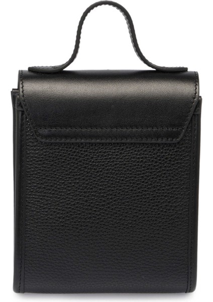 Siyah Hakiki Deri Kadın El Çantası - S25Y1BC80432-D3H