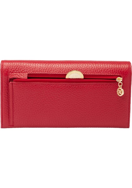Kırmızı Hakiki Deri Kadın Cüzdan - S1CB00005818-B68