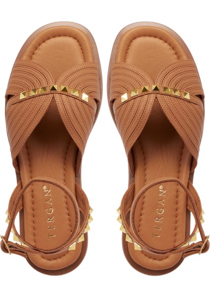 Taba Hakiki Deri Kadın Sandalet - K25Y1SN67783-A29