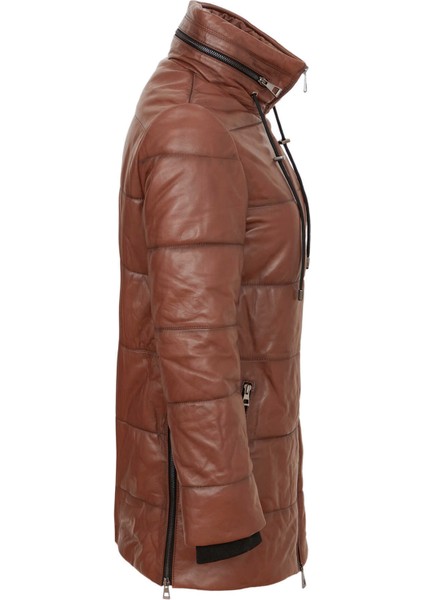 Kahve Hakiki Deri Kadın Hakiki Deri Mont - K24KDM320454-Q4Q