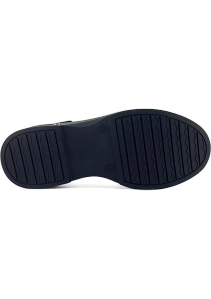 7105 Hakiki Deri Günlük Kadın Ayakkabı-Siyah Nubuk fırsatları