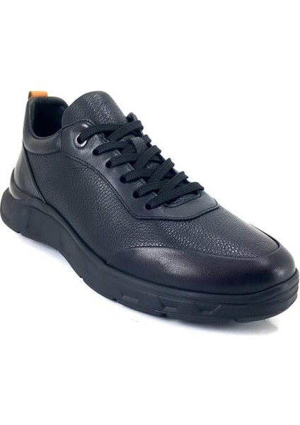 4872 Günlük Hakiki Deri Erkek Ayakkabı-Siyah