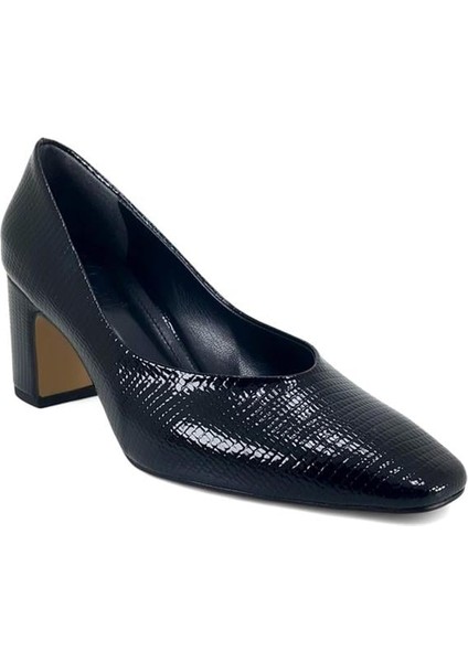 6250 Günlük Kadın Abiye Ayakkabı-Siyah Rugan