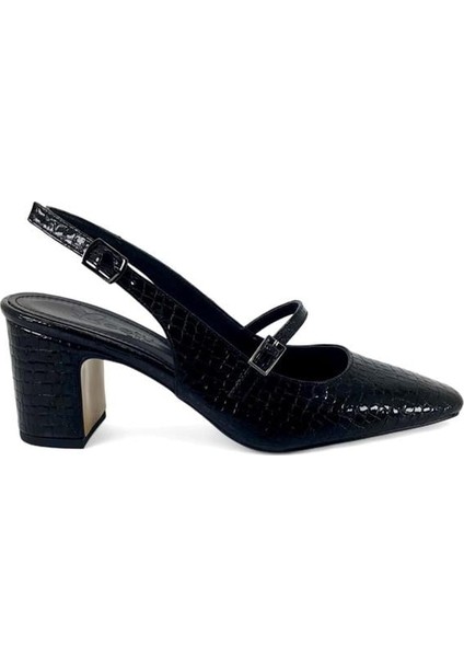 6550 Günlük Kadın Abiye Ayakkabı-Siyah Rugan fiyatları