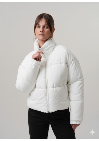 Zeta Kadın Mont Şişme Kadın Crop Mont fiyatları