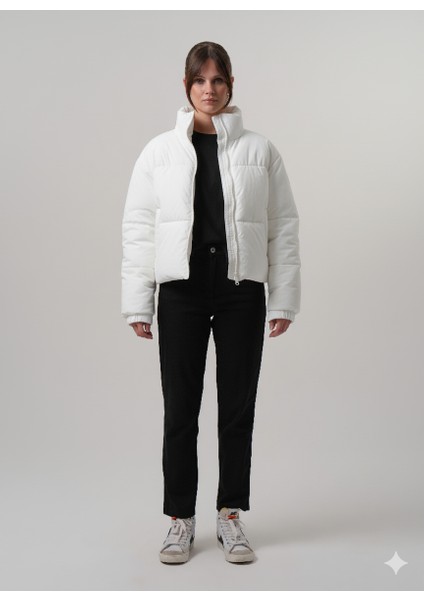 Zeta Kadın Mont Şişme Kadın Crop Mont fırsatları