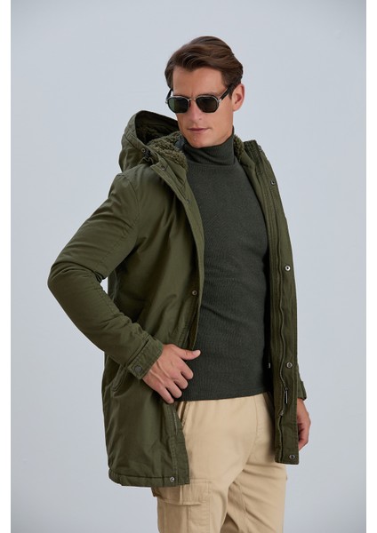 RIVER25 Erkek Mont Kapüşonlu Erkek Pamuk Kaban fiyatları