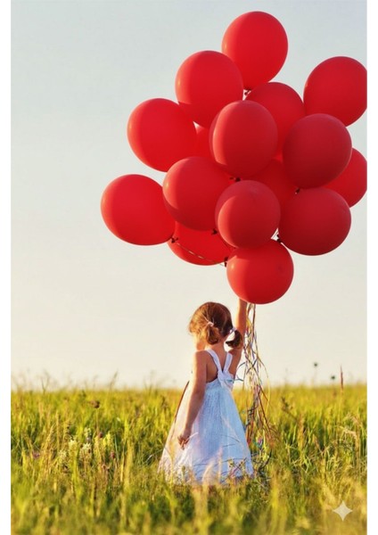 100 Adet Pastel Tonu Kırmızı Renk 12INÇ Kırmızı Balon-Doğum Günü Parti Süsleri Balon fiyatları