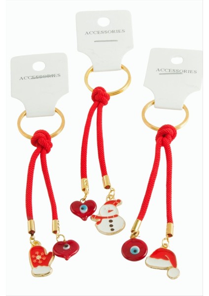 2026 Yılbaşı Camlı Ipli Anahtarlık modelleri