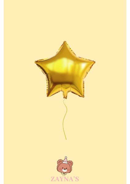 Star Gold Yıldız Şeklinde Folyo Balon 53 cm