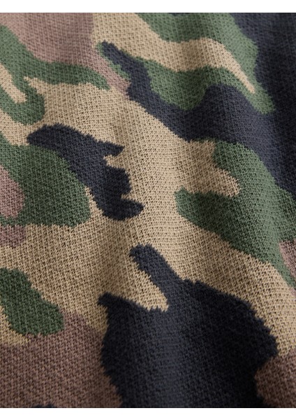 Erkek Çocuk Kamuflaj Relaxed Bisiklet Yaka Kazak fiyatları