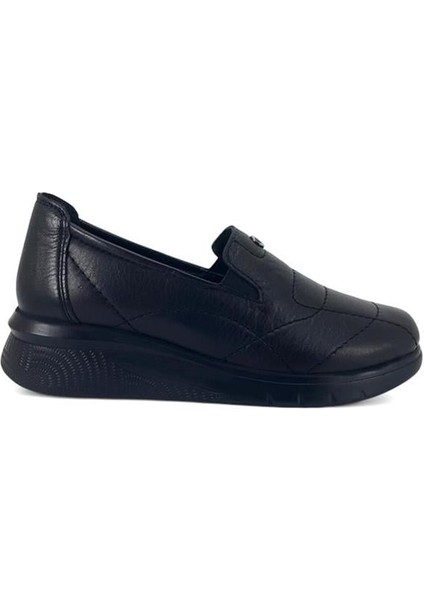 555 Hakiki Deri Kadın Günlük Ayakkabı-Siyah fiyatları