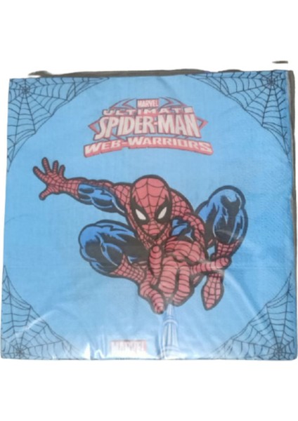 Örümcek Adam Spiderman Tabak Bardak Peçete Masa Örtüsü Seti 16 Kişilik fırsatları