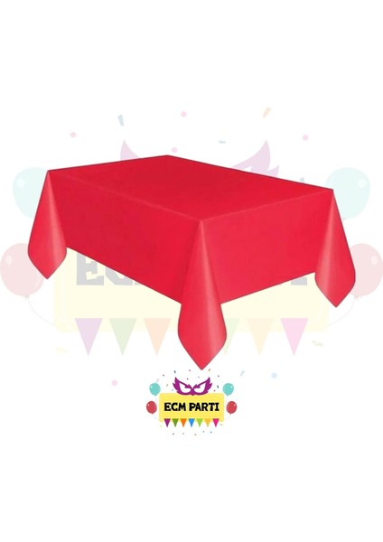 Düz Renk Kırmızı Kullan At Masa Örtüsü