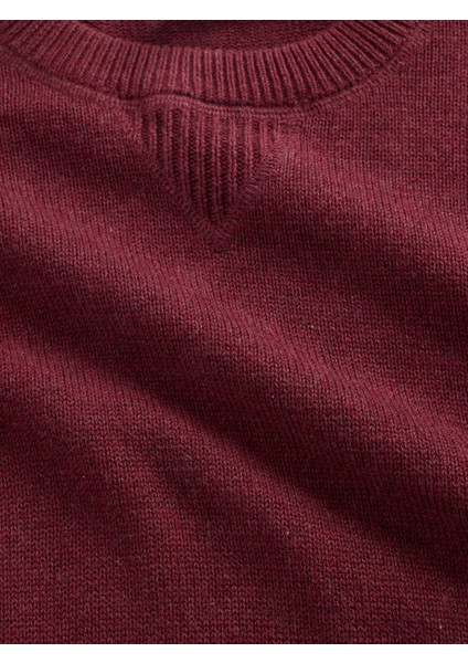 Erkek Çocuk Bordo Relaxed Bisiklet Yaka Kazak fiyatları