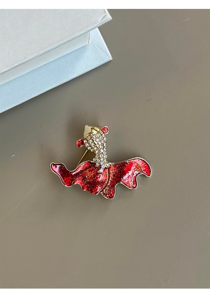 Balık Broş - Kırmızı fiyatları