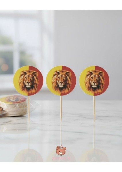 Sarı Kırmızı Taraftar Baskılı 16 Adet Parti Sunum Kürdanı fiyatları