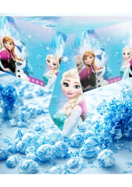 Frozen Karlar Ülkesi Elsa Anna Plastik Masa Örtüsü 120X180 cm Doğum Günü Parti fiyatları