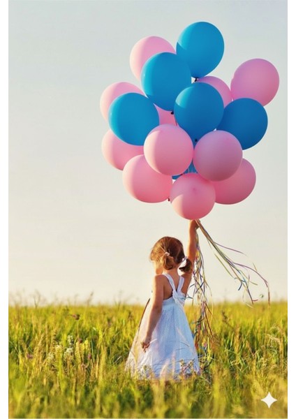 10 Adet Pastel Tonu Mavi-Pembe Karışık Renk 12INÇ Balon-Doğum Günü Parti Süsleri Balon fiyatları