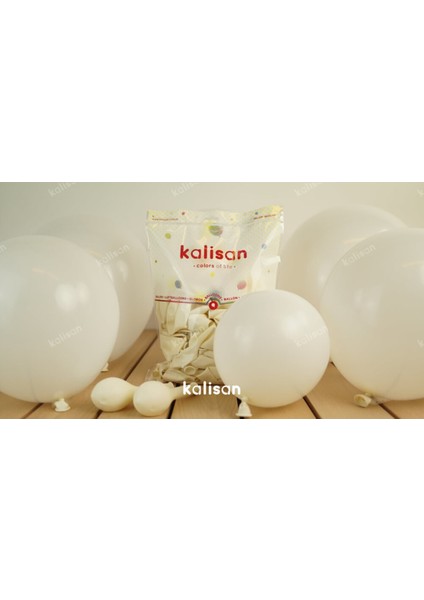 10 Adet Dekor Balonu Beyaz