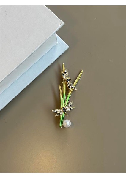 Sazlık Broş - Yeşil fiyatları