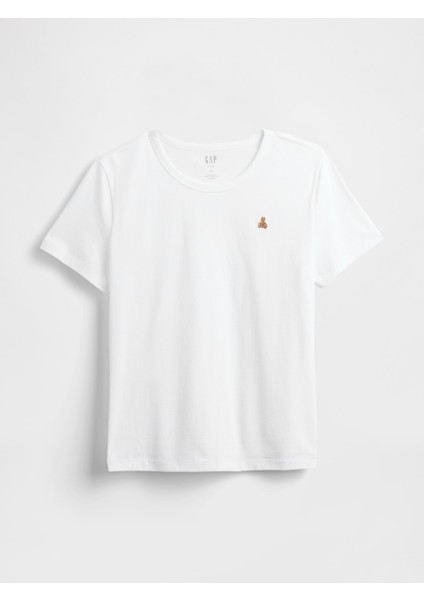 Kadın Beyaz Organik Pamuk Vintagesoft Brannan Bear T-Shirt fiyatları