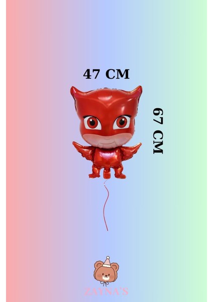 Pijamaskeliler Temalı Baykuş Kız Folyo Balon fiyatları