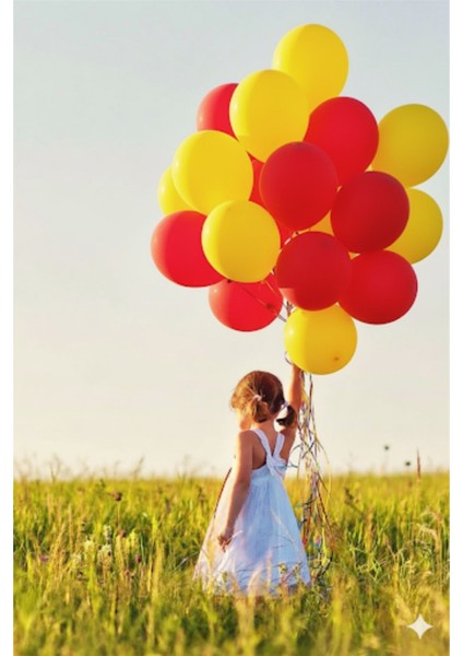 30 Adet Pastel Tonu Sarı-Kırmızı Renk 30 Lu 12INÇ Sarı Kırmızı Balon-Doğum Günü Parti Süsleri Balon fiyatları