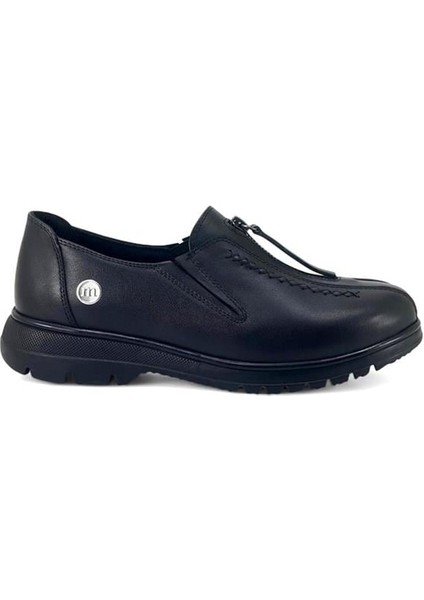 845 Hakiki Deri Günlük Kadın Ayakkabı-Siyah fiyatları