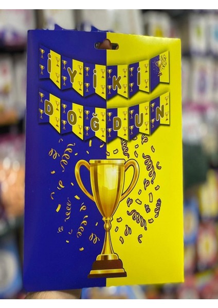 Sarı Lacivert Taraftar Banner