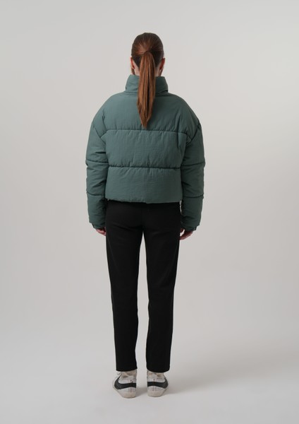 Zeta Kadın Mont Şişme Kadın Crop Mont