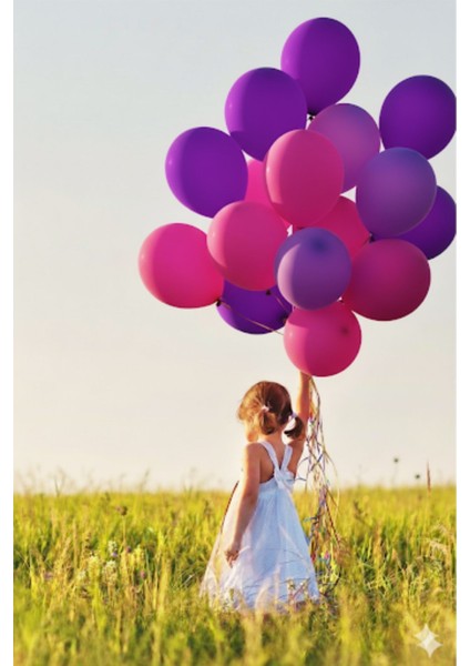 5 Adet Pastel Tonu Pembe-Mor Renk 12INÇ Pembe Mor Balon-Doğum Günü Parti Süsleri Balon fiyatları