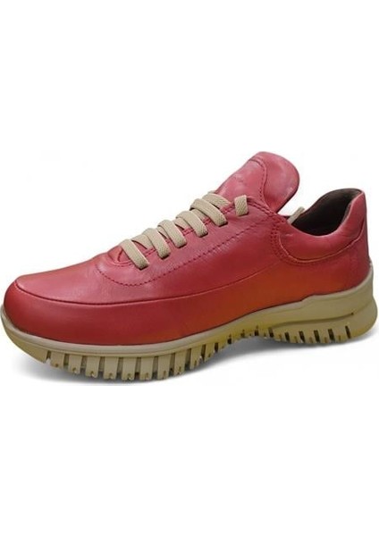 3505 Hakiki Deri Günlük Kadın Ayakkabı-Kırmızı modelleri