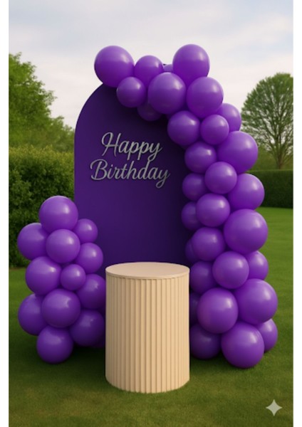 100 Adet Pastel Tonu Mor Renk 12INÇ Mor Balon-Doğum Günü Parti Süsleri Balon