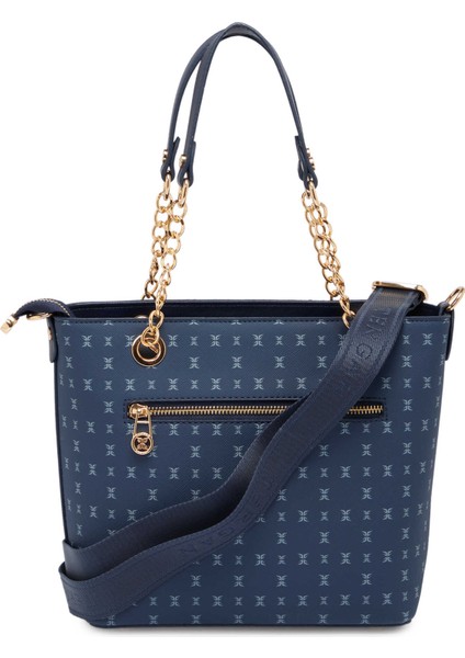 Lacivert Print Kadın Omuz Çantası - S1WPR0000801-T1F indirimleri