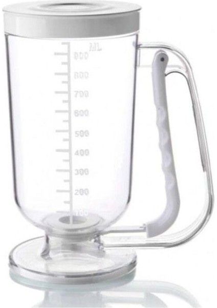 Pankek Dağıtıcı Hamur Porsiyonlayıcı Şekillendirici 900 ml Dökme Aparatı Beyaz indirimleri