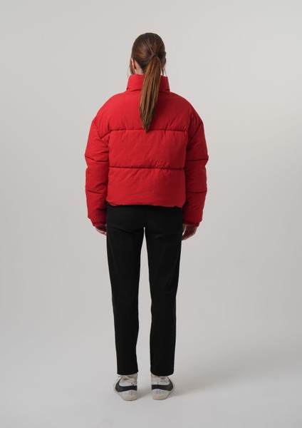 Zeta Kadın Mont Şişme Kadın Crop Mont