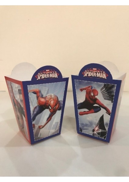 Örümcek Adam Popcorn Mısır Kutusu 8 Adet